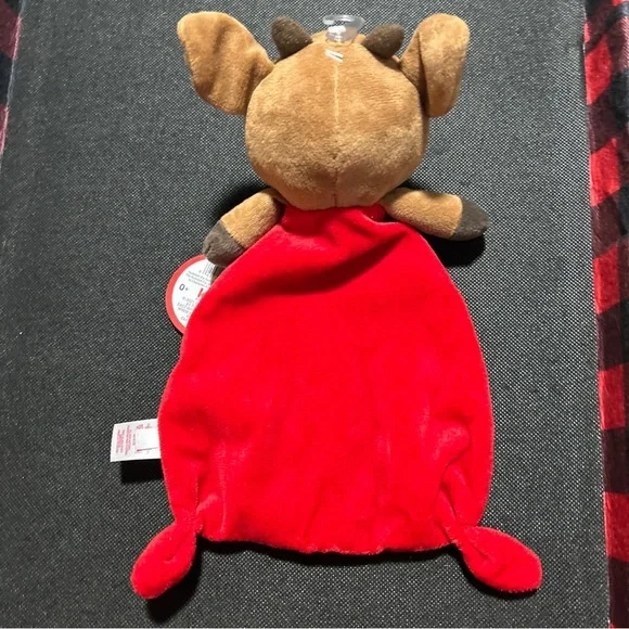 My First Rudolph Plush Lovey Security Blanket Rudolph the Red Nosed Reindeer 10” - Picture 3 of 3